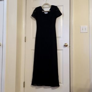 Black Formal Dress with Sparkle Lace Detail By Jessica Howard Size:8